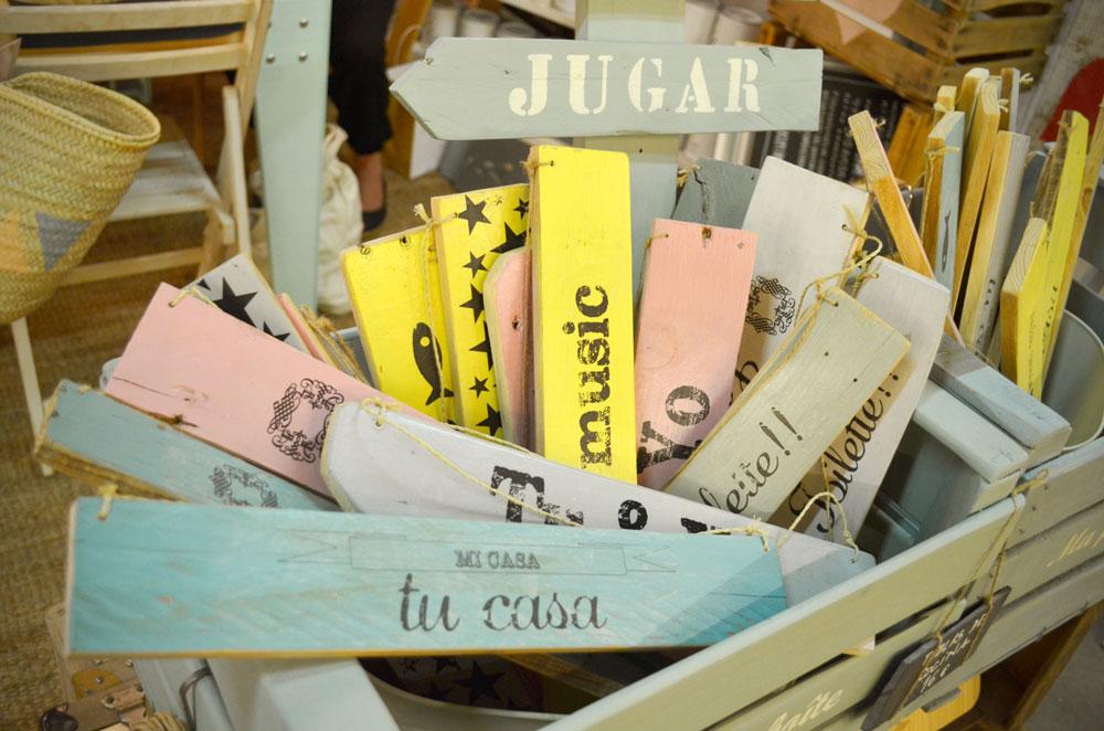 Tablas con mensajes.