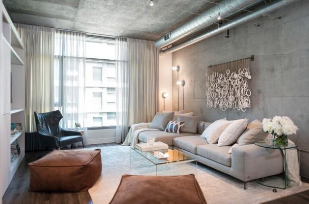 Salas de estar estilo industrial