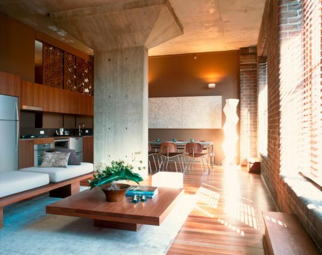 Salas de estar estilo industrial