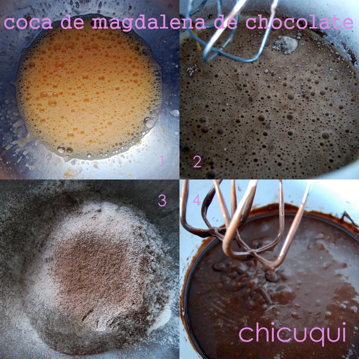 receta de coca de magdalena de chocolate en galletas decoradas chicuqui.com 