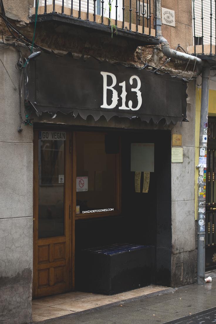 B13: Restaurante Vegano en Madrid (España)