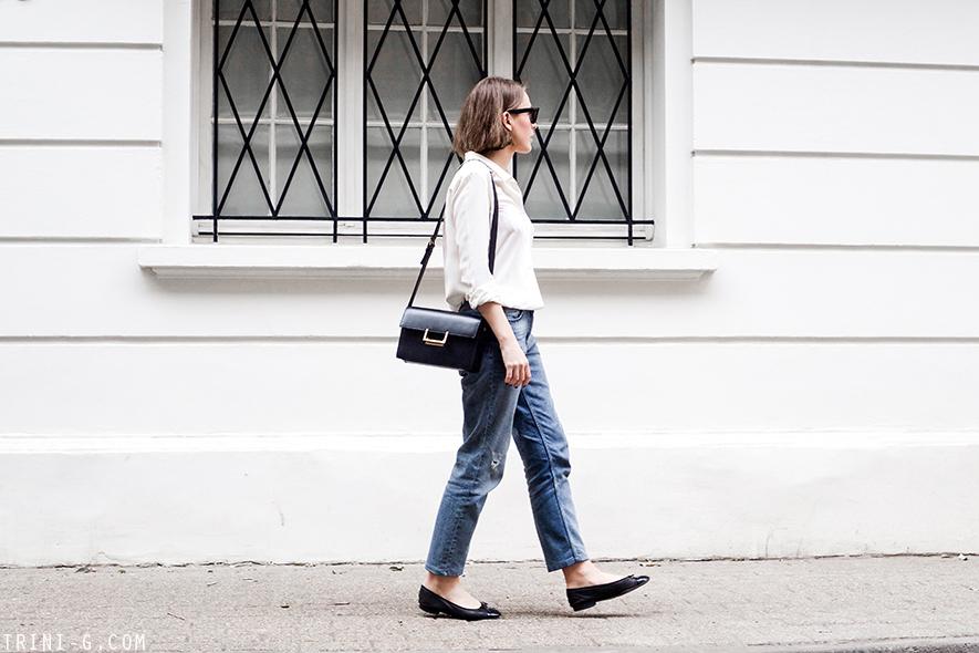  Claudie Pierlot boyfriend jeans Chanel flats