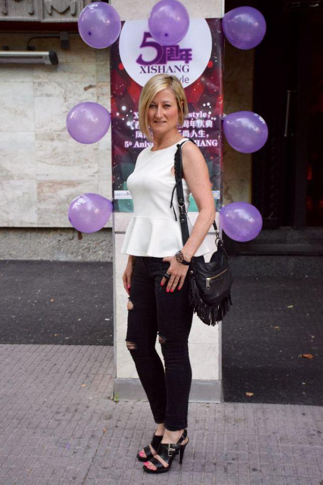 Party look with jeans