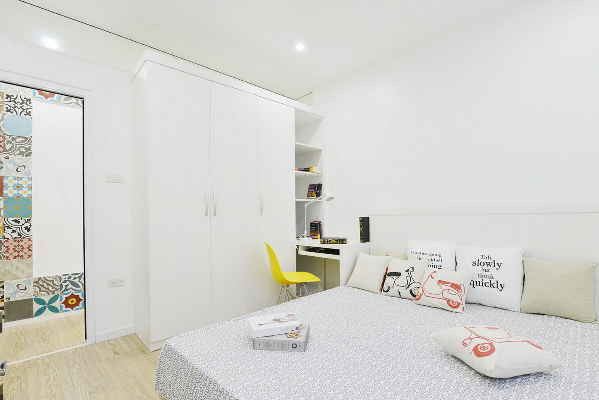 Dormitorio en blanco