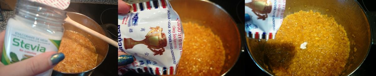 stevia y agar agar- mermelada de nísperos sin azúcar