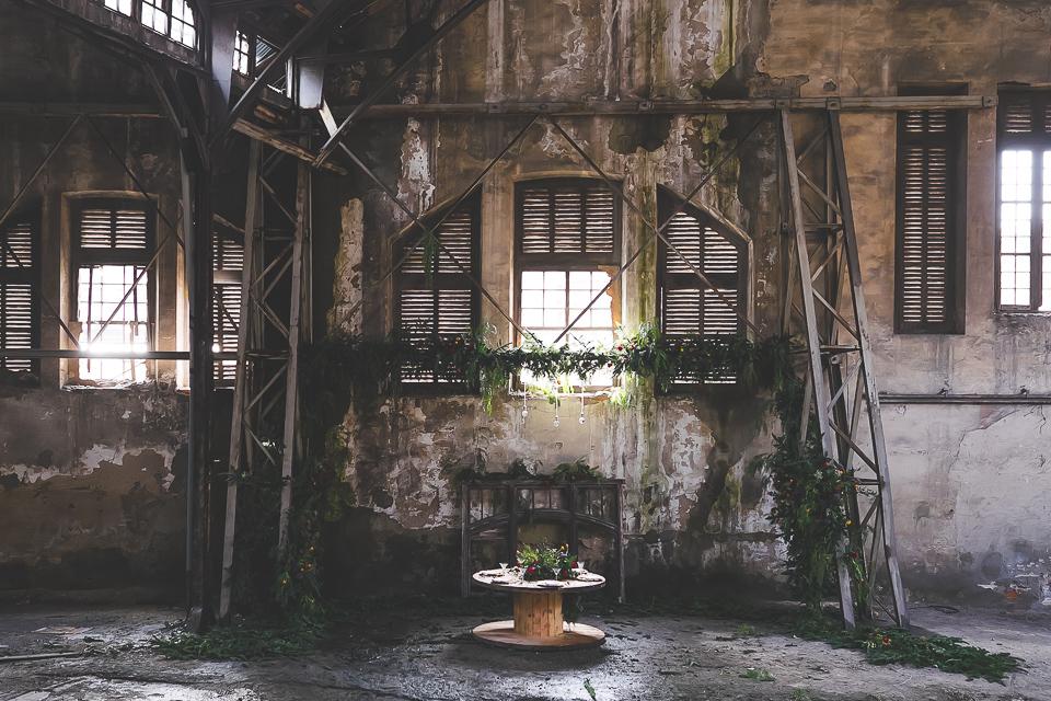 decoración de boda - una boda industrial en All Lovely Party