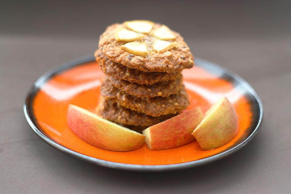 Galletas de cereales y manzana