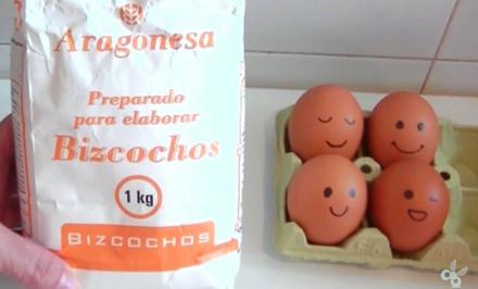 Ingredientes Bizcocho Chocolate