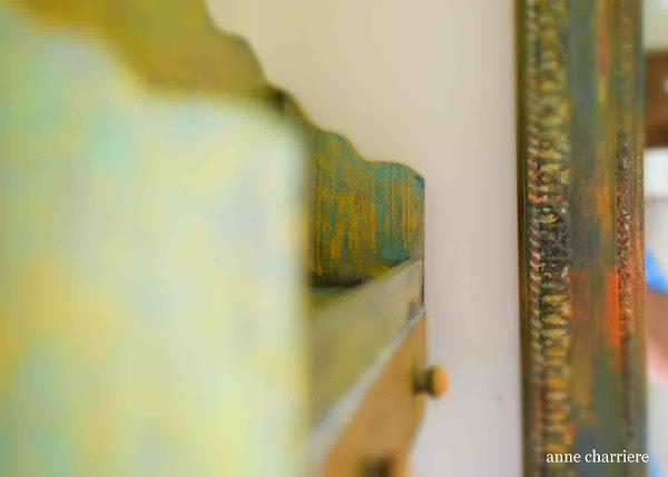 www.annecharriere.com, espejo recuperado, annie sloan pintura, 