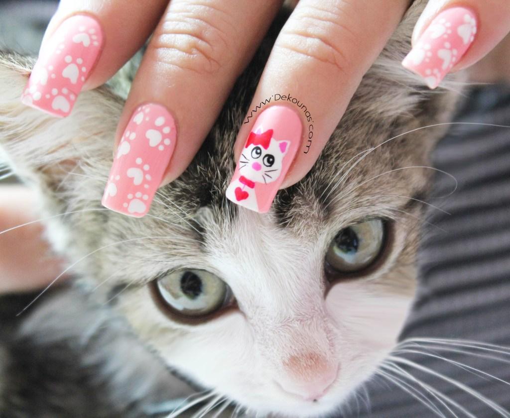 Decoración de uñas gata2-2