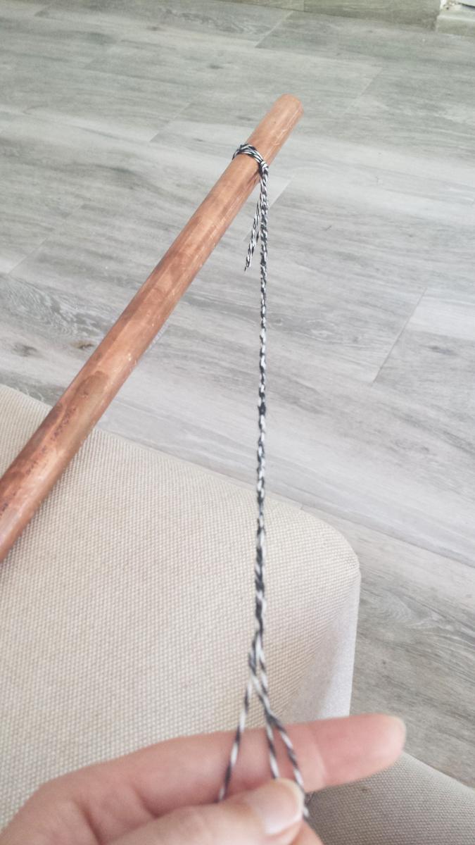 Tapiz de pared - trenzando la cuerda