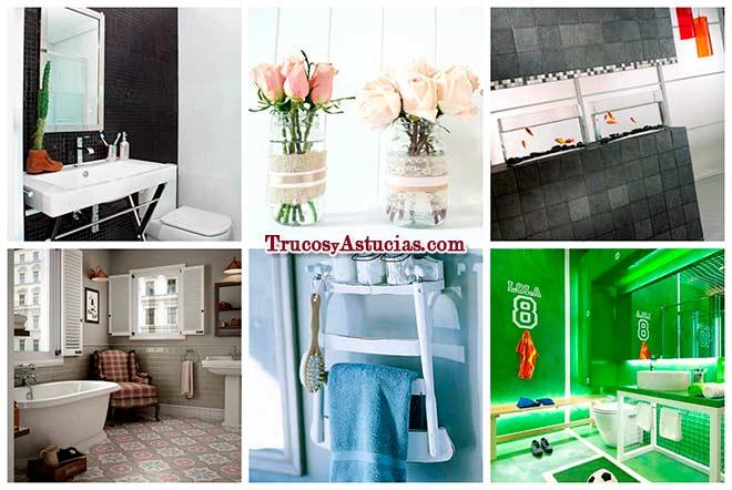 ideas para decorar el baño de forma original y reciclando