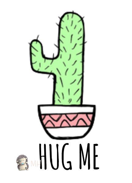 Camiseta pintada "Hug me"