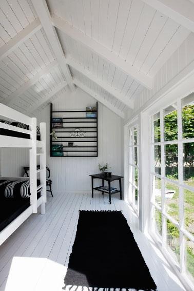 Negro y Blanco para una Casa en la Playa | Decoración