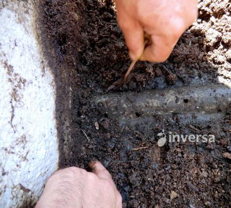 Drenaje obstruído de un lecho 