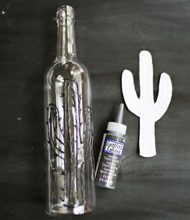 botellas cactus pasos
