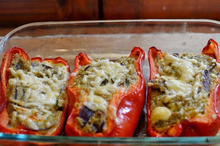 Pimentones Rellenos con Quinoa