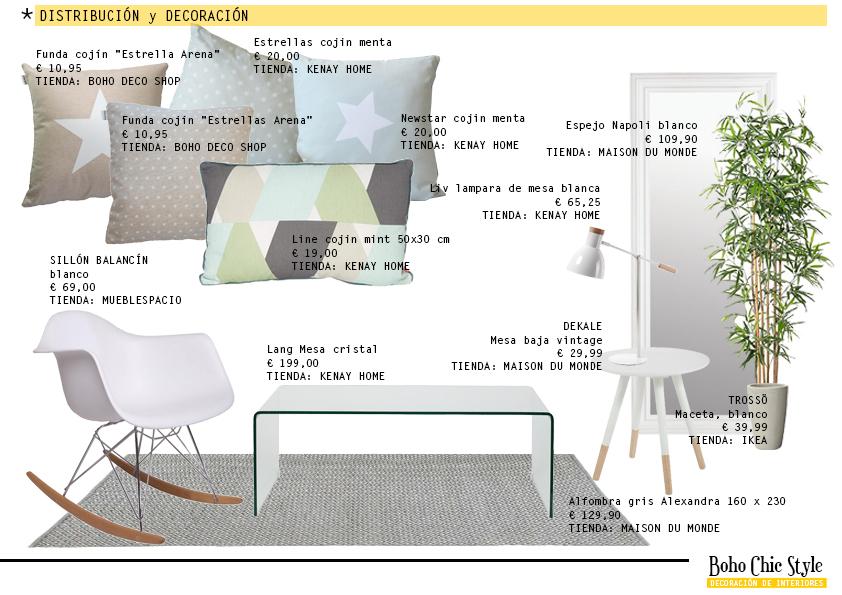 Proyecto Interiorismo: Un salón de estilo nórdico.