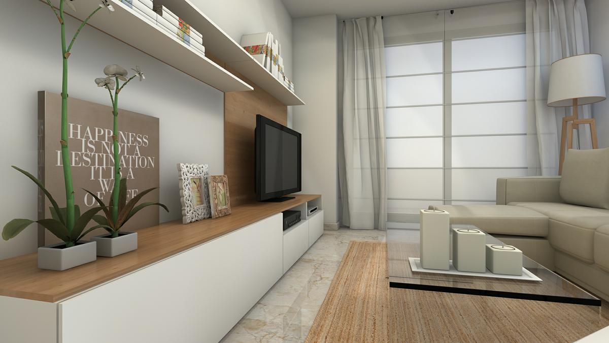 Proyecto Interiorismo: Un salón de estilo nórdico.