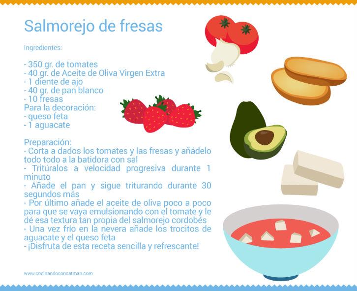 ilustracion salmorejo de fresas