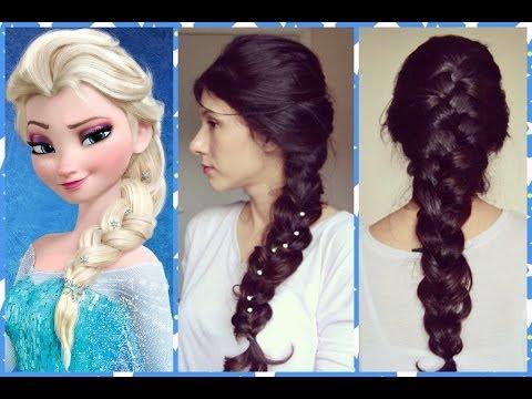 Cómo hacer el recogido de Frozen  Peinados para niñas  YouTube