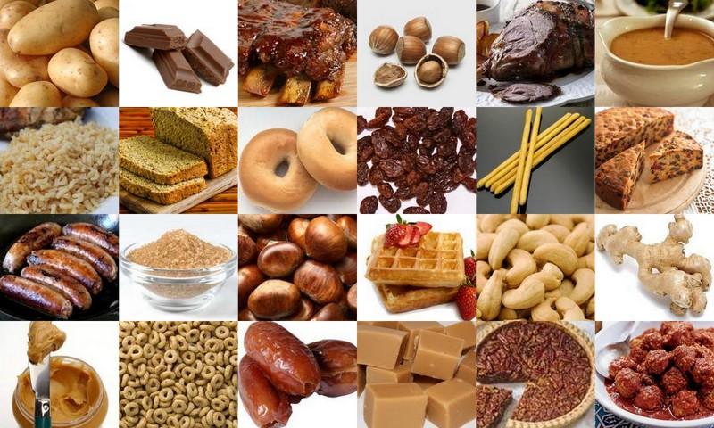 comida color marron