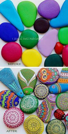 How to paint stones
