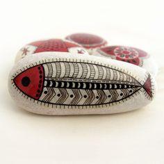 hand-painted stone