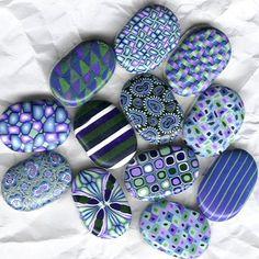 painted stones rocks