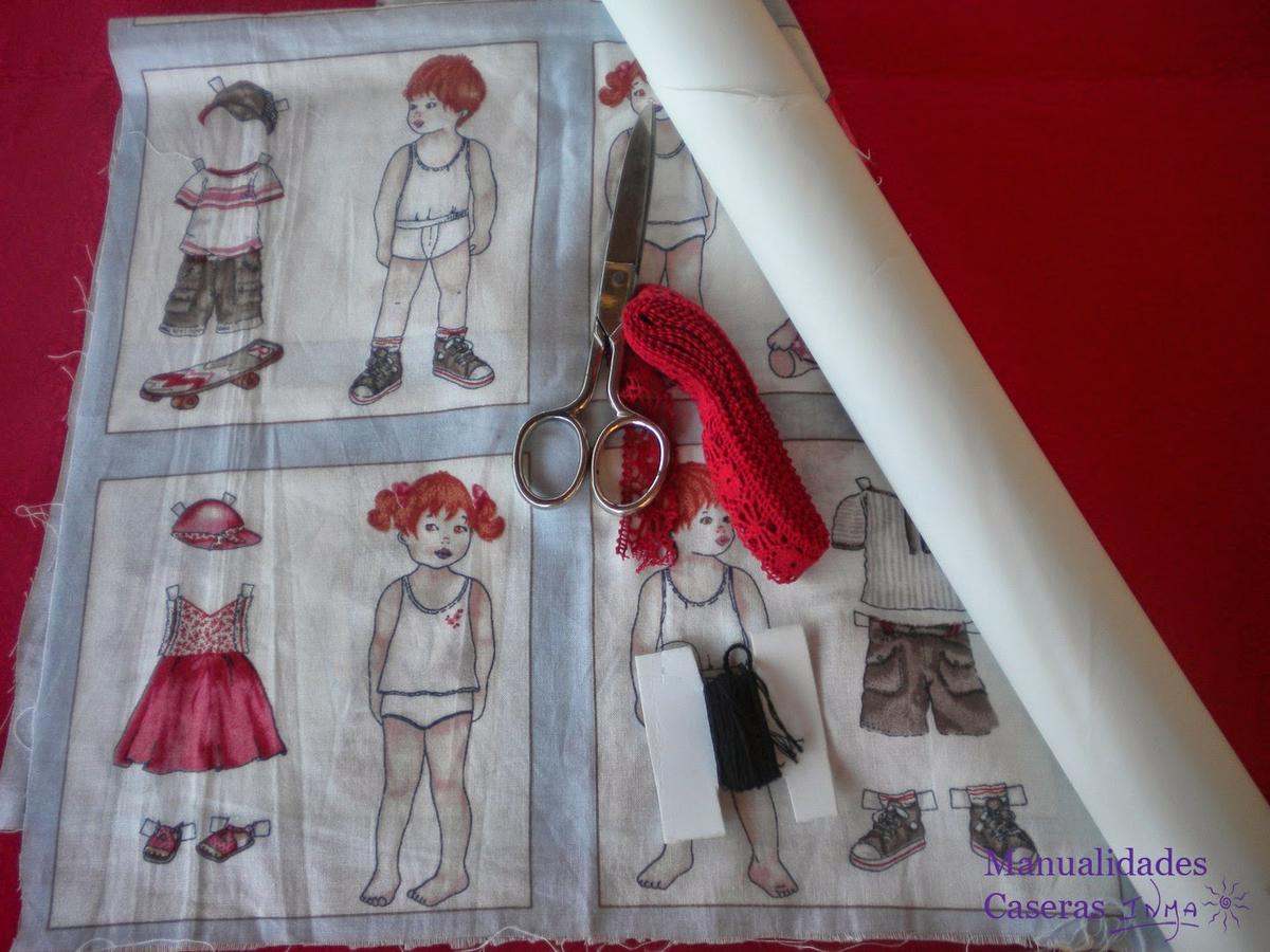 Manualidades Caseras Inma Camisetas decorados con tela de recortables