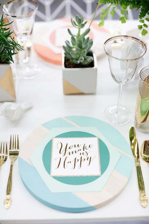 fiesta geométrica - Decoración de fiestas en All Lovely Party