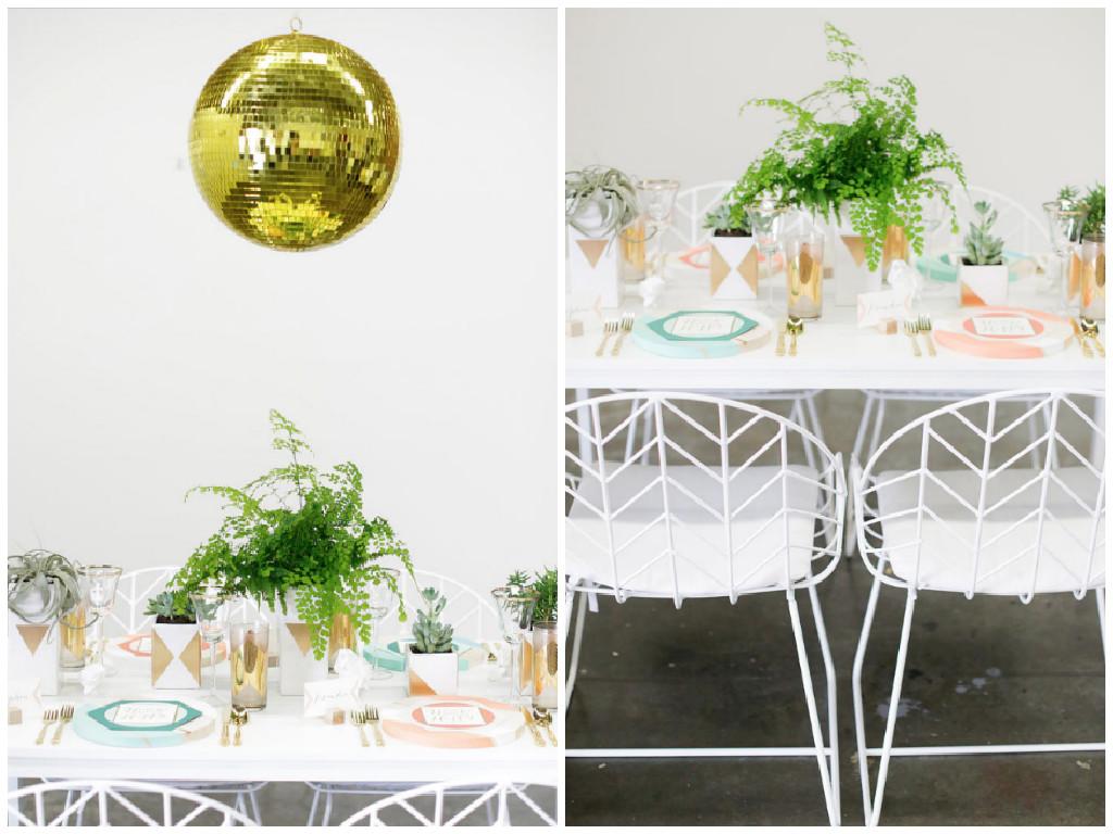 fiesta geométrica - Decoración de fiestas en All Lovely Party