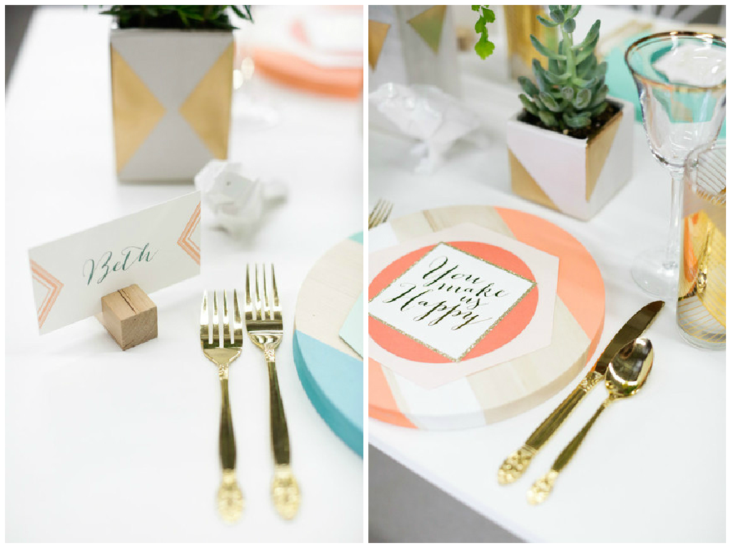 fiesta geométrica - Decoración de fiestas en All Lovely Party