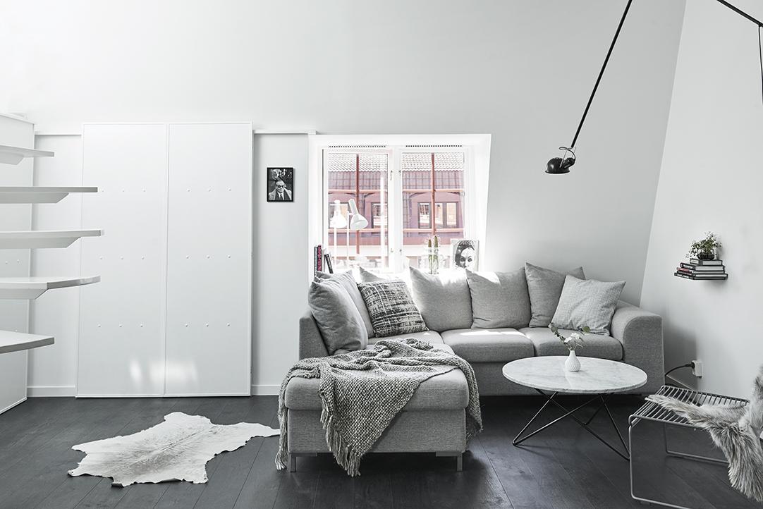 Blanco y negro: Ideas para decorar un apartamento con un estilo contemporáneo.