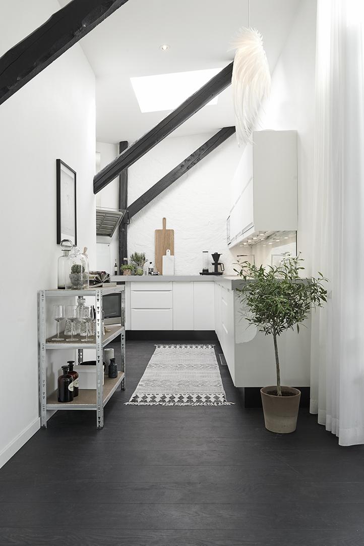 Blanco y negro: Ideas para decorar un apartamento con un estilo contemporáneo.