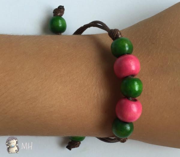 Pulsera cordón encerado