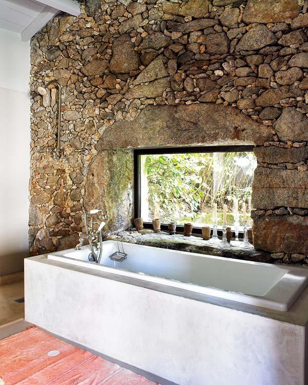 baño estilo bohemio vintage