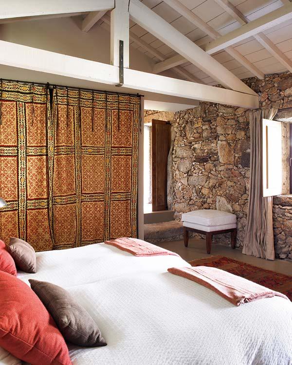 dormitorio bohemio vintage