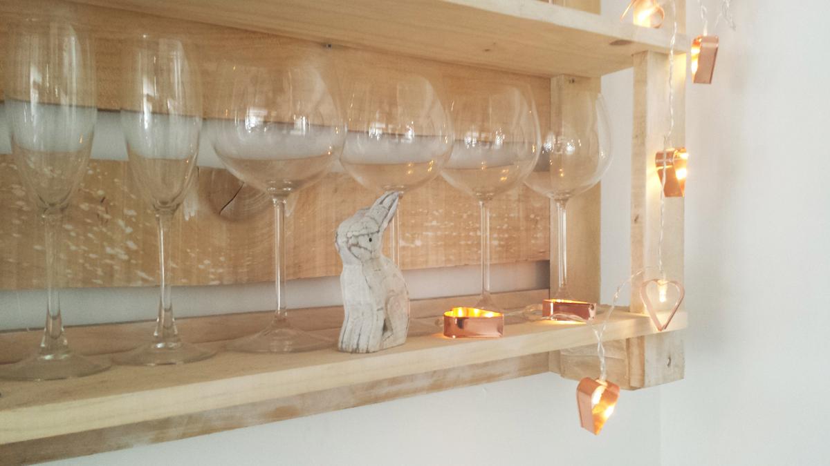 Estanteria con palets -detalle