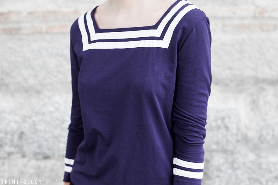 Trini | APC sailor top Theyskens Theory pants