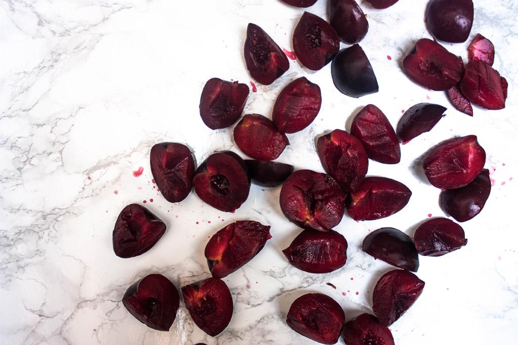 Ciruelas para sorbete