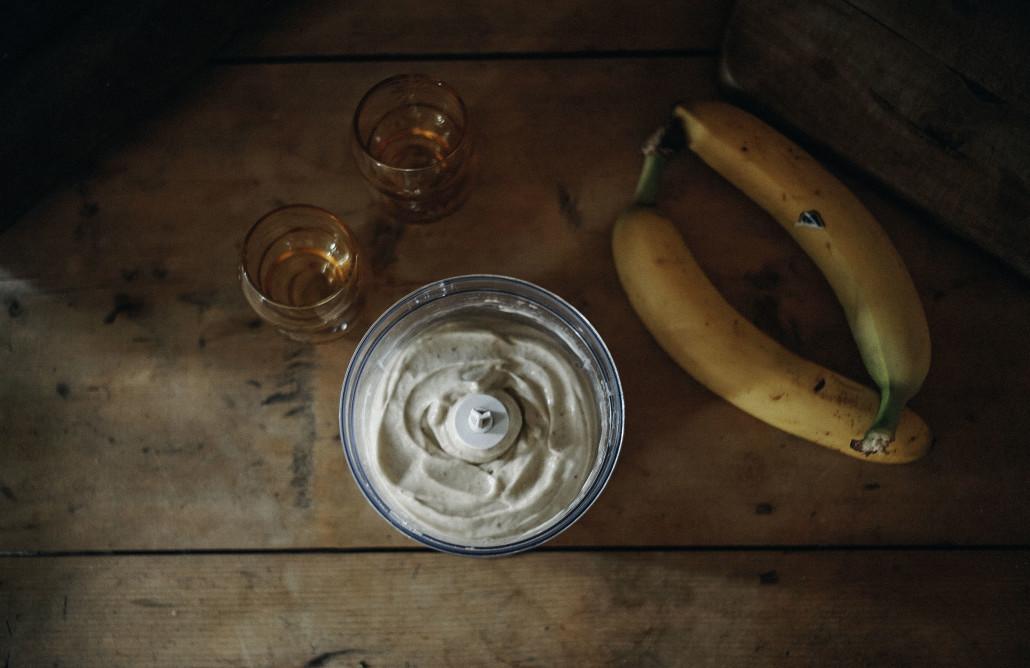 helado de plátano - recetas para fiestas en All Lovely Party