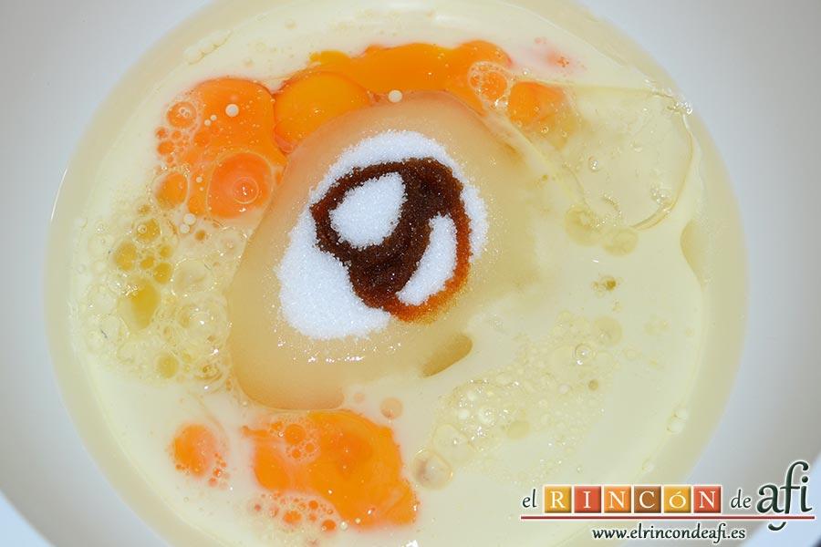 Bizcocho de tigre y zebra, añadimos el extracto de vainilla