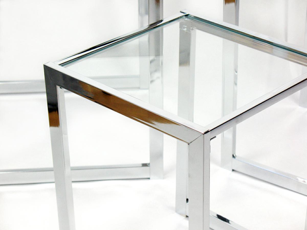 Mesas nido cristal transparentes