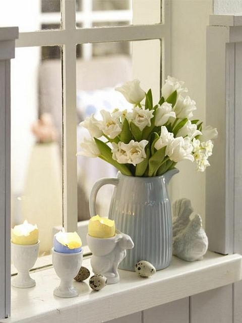 Decorar ventanas con flores