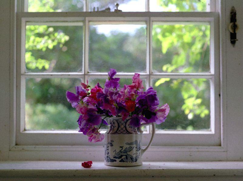Decorar ventanas con flores