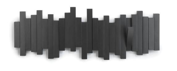 Perchero moderno sticks negro