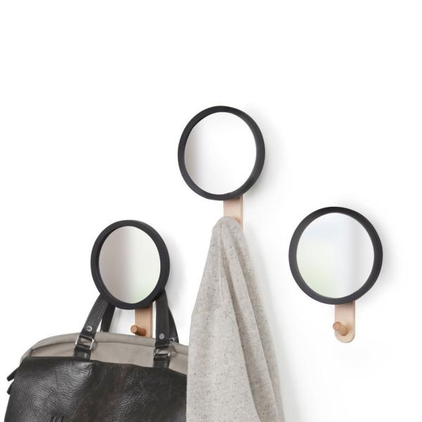 Perchero pared espejo