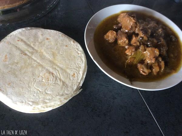 el relleno de las fajitas de cerdo