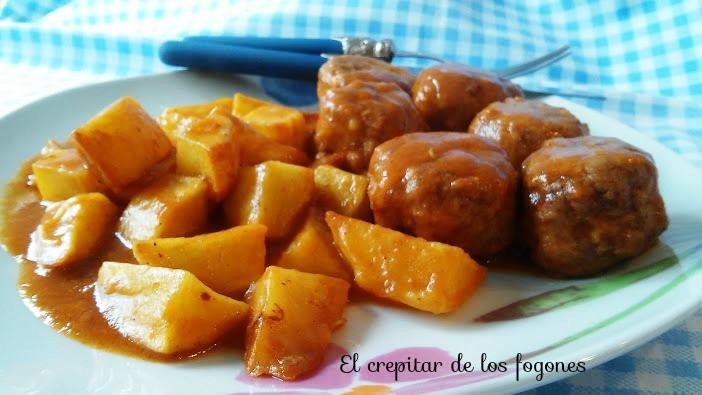 Albóndigas con salsa de hortalizas